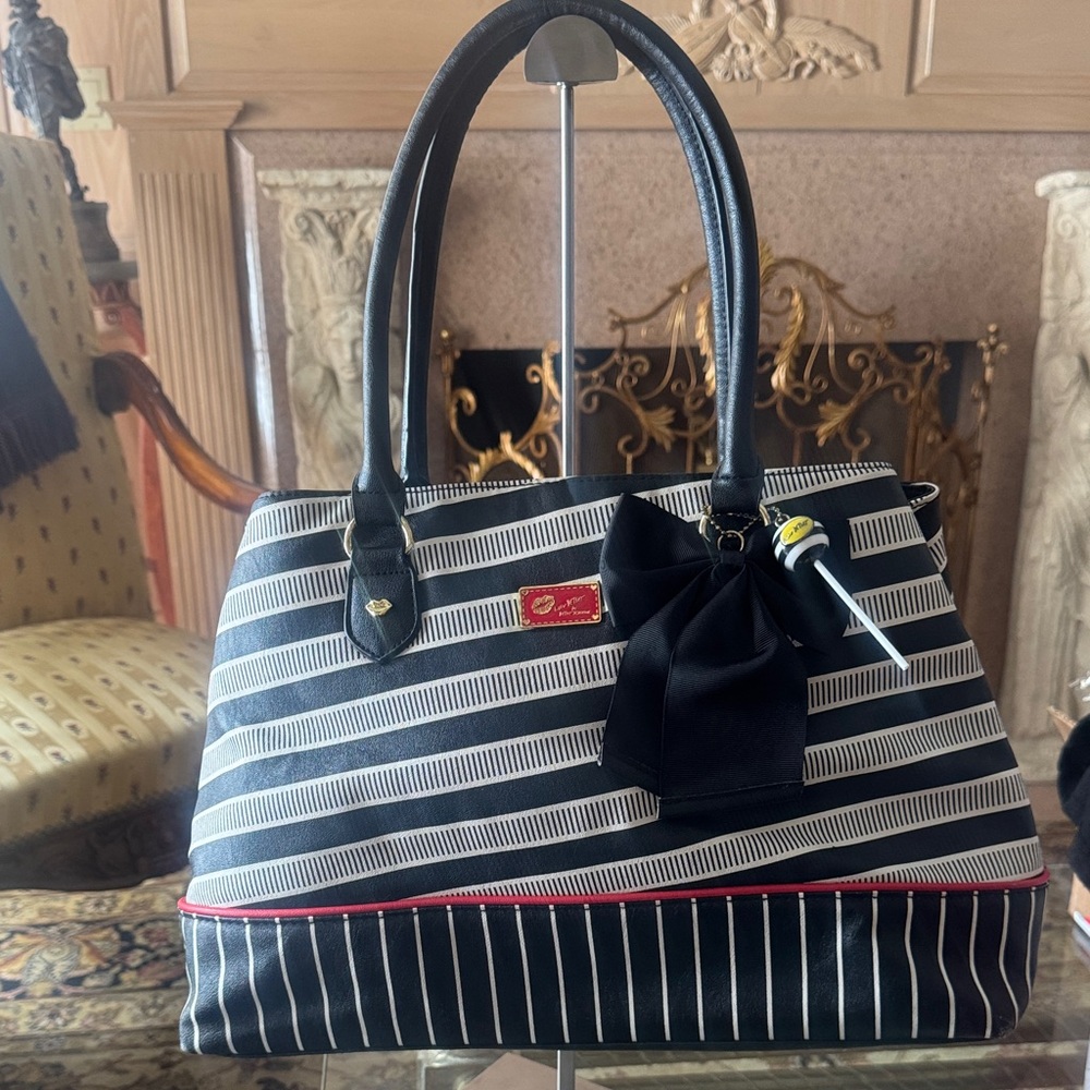 Betsy Johnson Handbag with Bow Accent